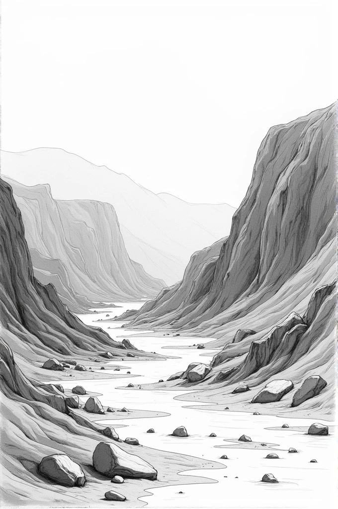 CREATE A POSTER SKETCH showing the negative effects of weathering and erosion and the ways to minimize these. Black and white color only