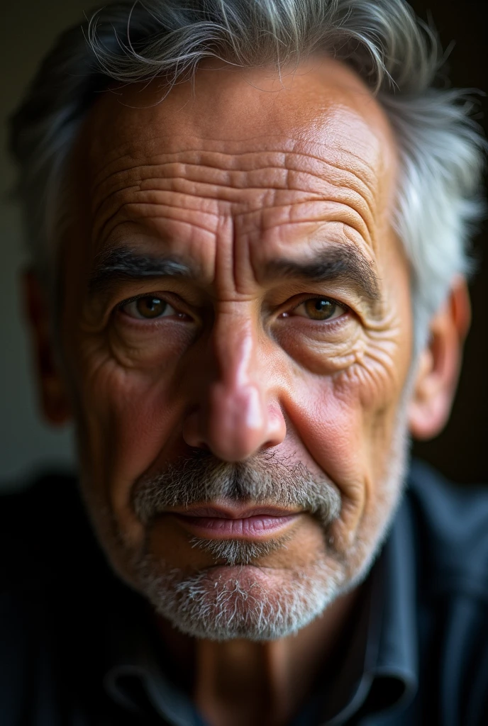 create an ultra realistic photo of a writer's face
