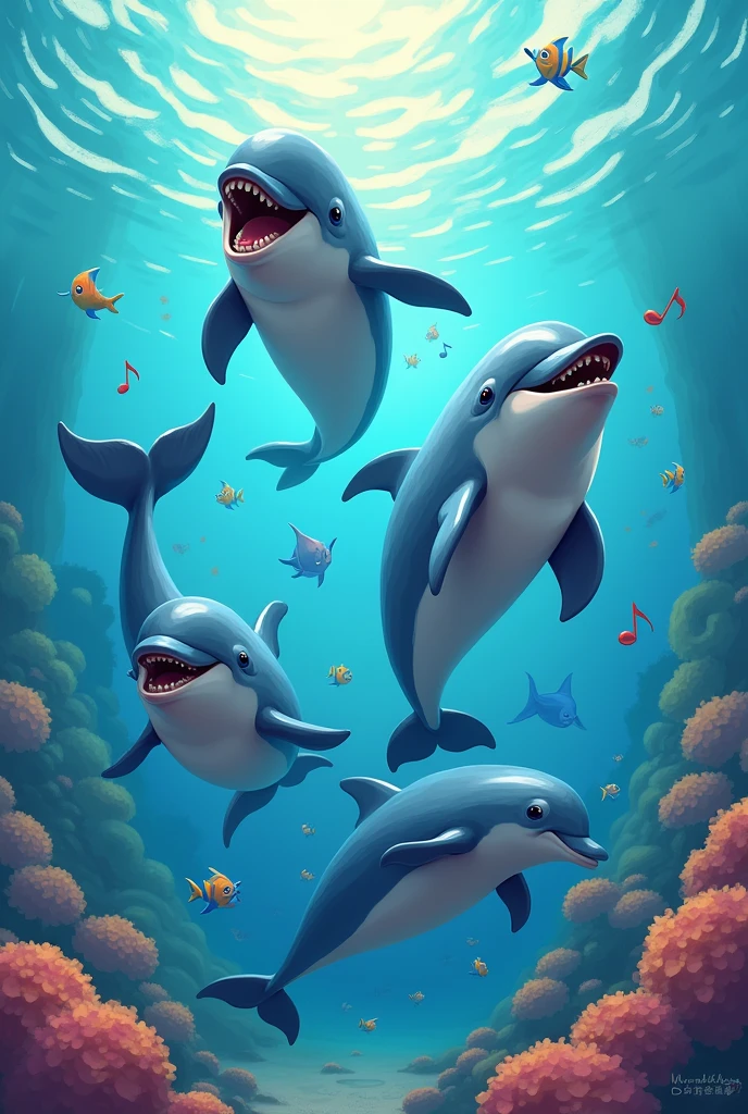 image of dolphins like the ones in symphony memes