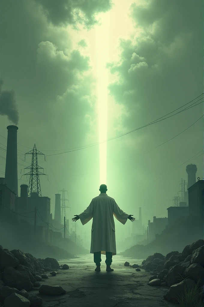 Image representing pollution , atmospheric and with its solution 