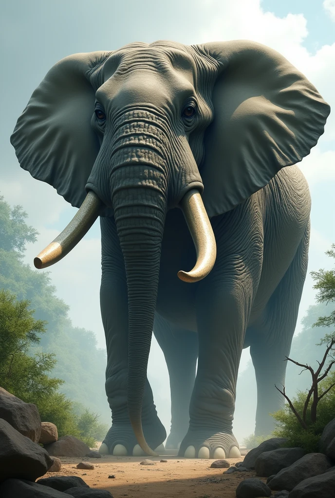 Elephants are scary.