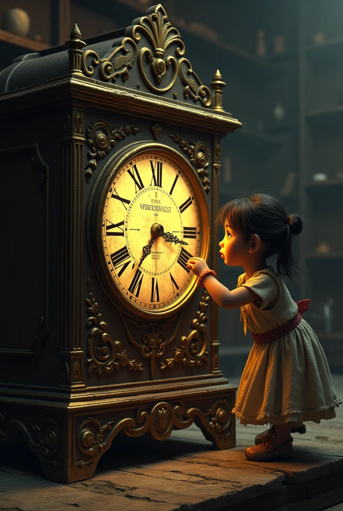 A mysterious clock and a girl who investigates it