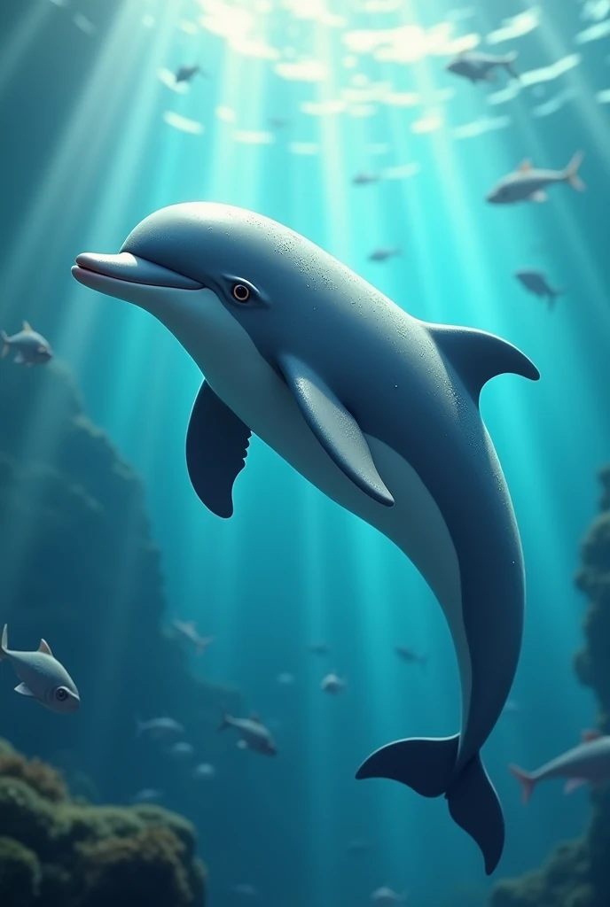 semi-realistic dolphin image like the ones in symphony memes