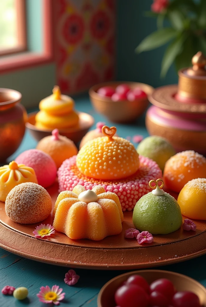 All indian sweet in one frame