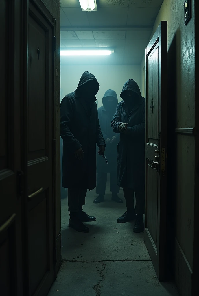 Robbers inter in a room