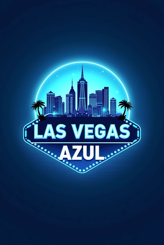 I would like a logo for an online casino type game which is called Las Vegas Azul