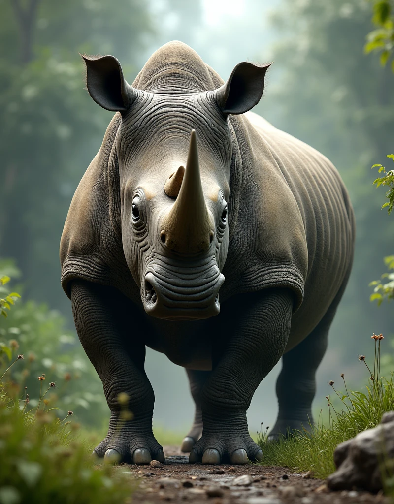 Rhinoceros real image Remember real image understand