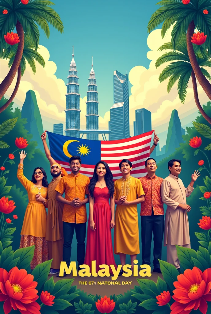 Malaysian 67th national day poster, 31 august 2024