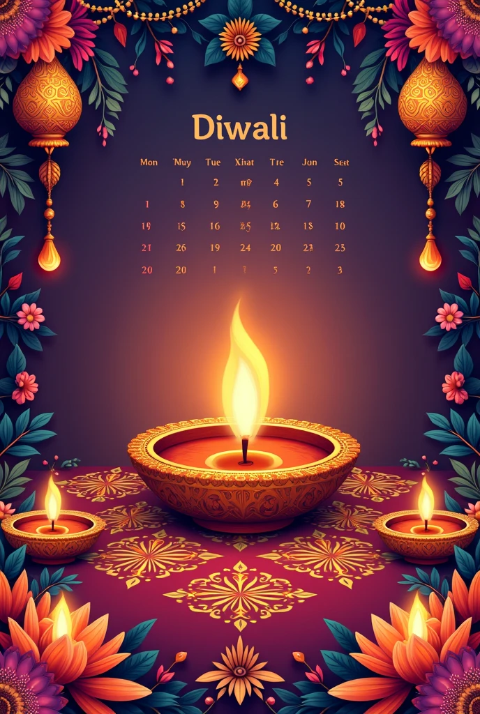 Diwali Calender unique