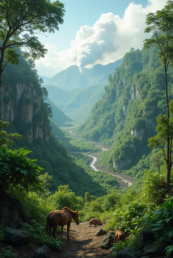 Overexploitation of genetic resources(highlights the loss of resources due to pollution and deforestation), Mining can alter areas with high levels of genetic diversity before these resources are documented or used sustainably.. This limits research and development opportunities that could benefit both local communities and humanity at large..
Make it realistic and focus on the landscape