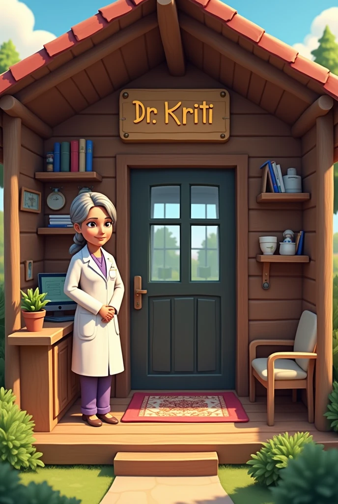 Create a doctor's cabin with name Dr.kriti