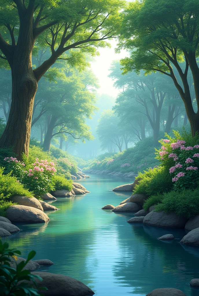 Not like that inside the stream, no, do it next to the stream, because inside it gets in the way of the fish
