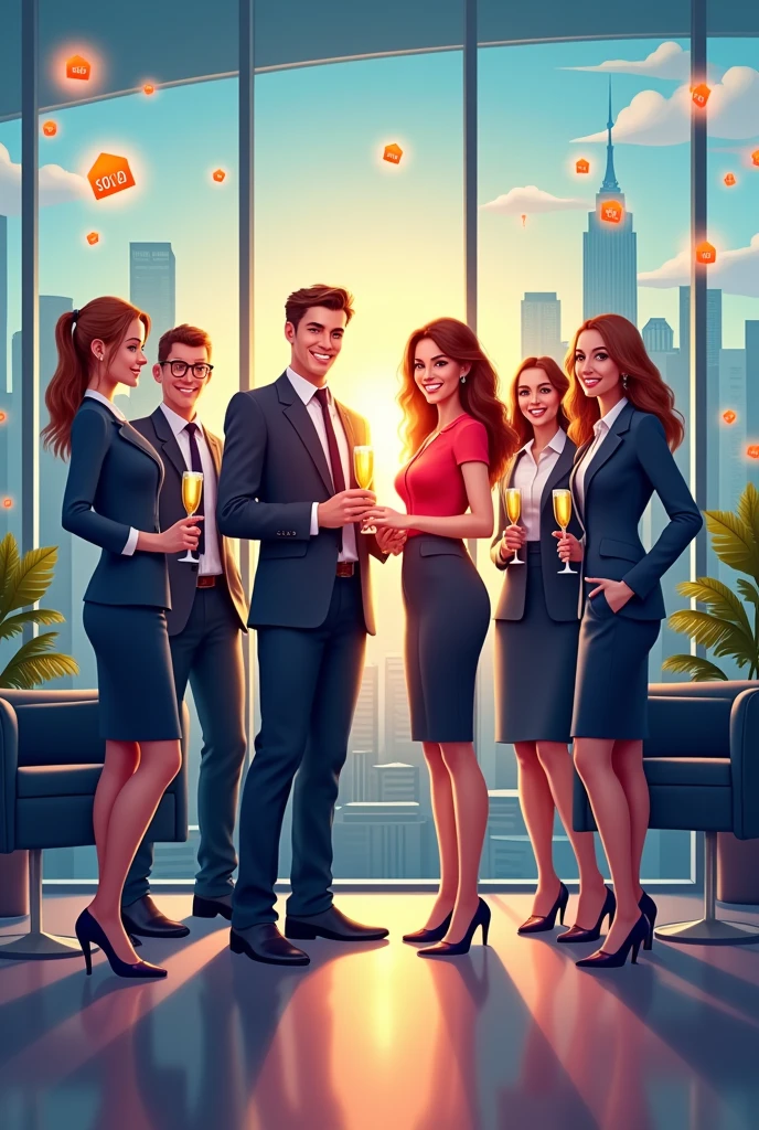 Create an image congratulating real estate agents on their day