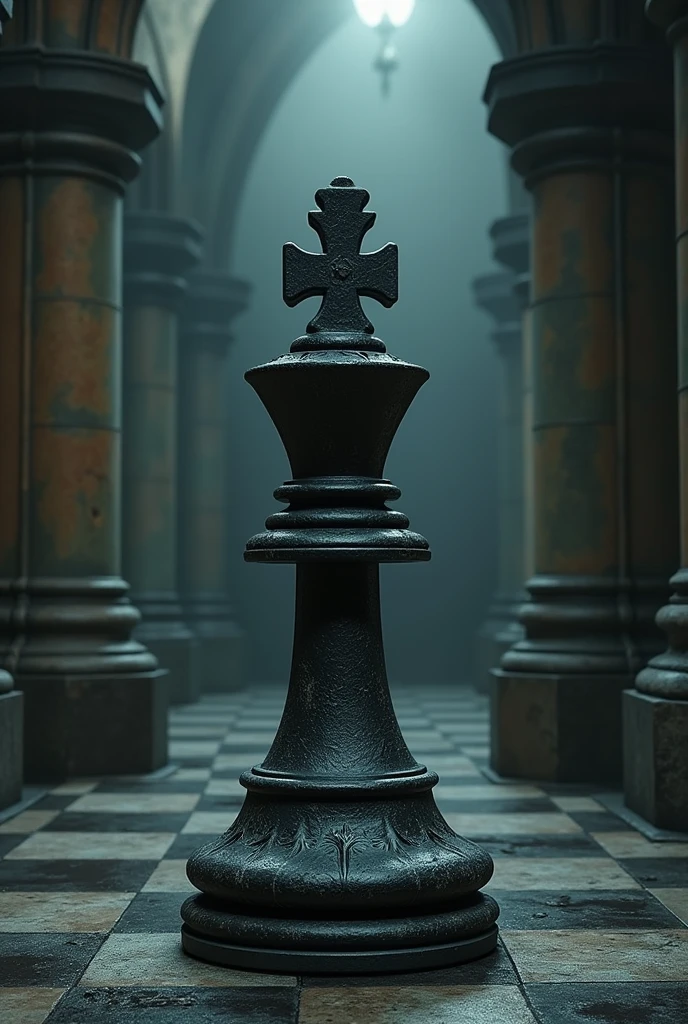 chess pawn evolving into chess king, Gothic, realistic