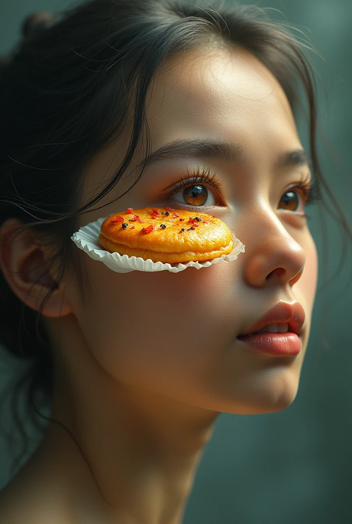 I want a pretty girl who sees in her brain a fish cake, typical food from Ecuador