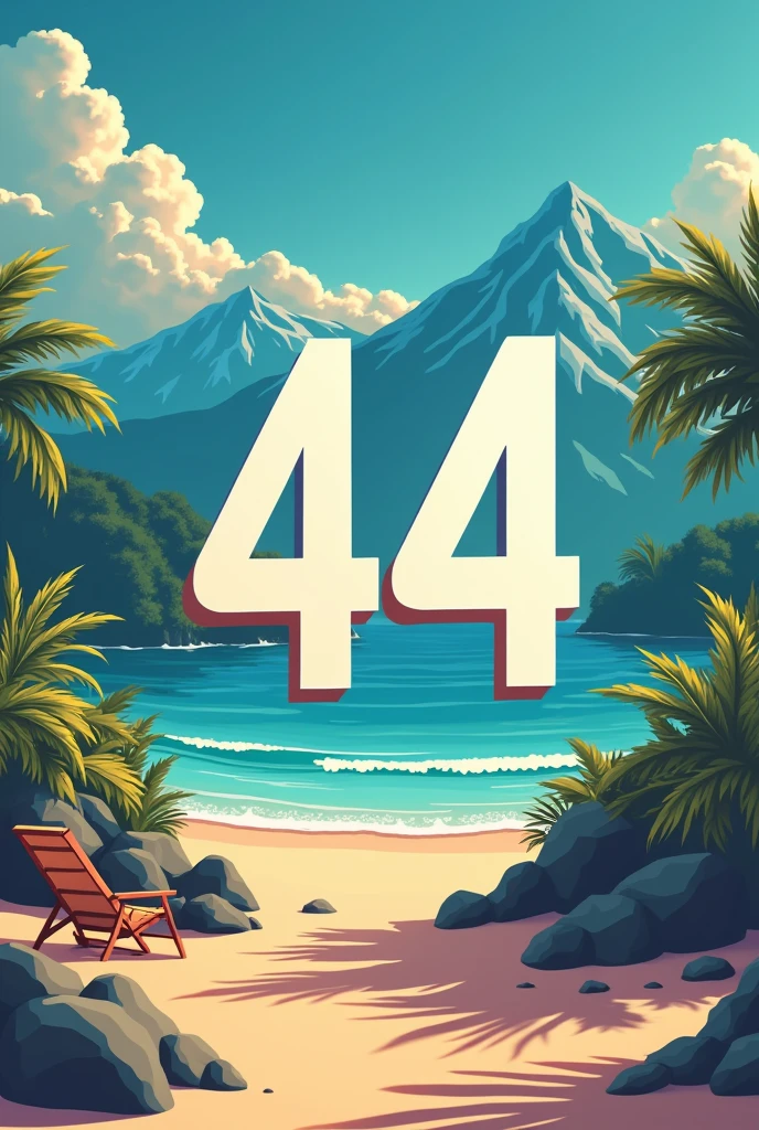 Create an standard logo for YouTube profile for Travel, food, fashion ,bloging ,explore, lifestyle having number 444?