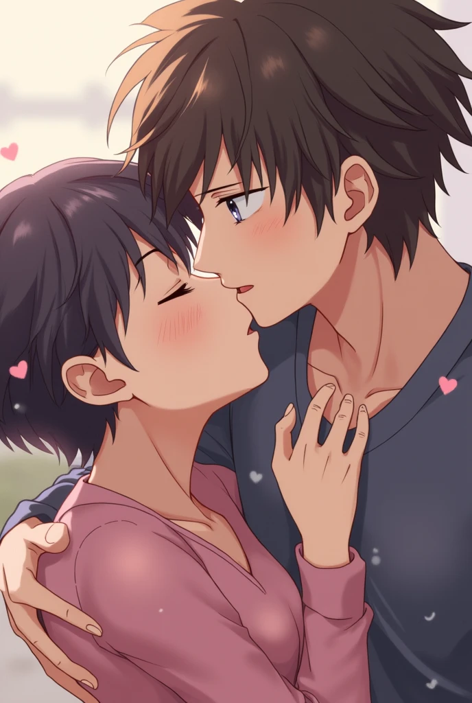 An anime boy having sex with another boy