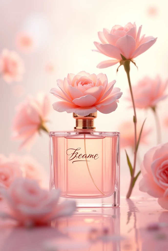 A stylized image of a flower, with delicate petals and a hint of fragrance. The flower could be a rose, a lily, or any other flower that represents the type of scents you offer.
The logo could be in soft, pastel colors to create a sense of femininity and elegance.
A script or cursive font could be used for the name, adding a touch of elegance and sophistication.