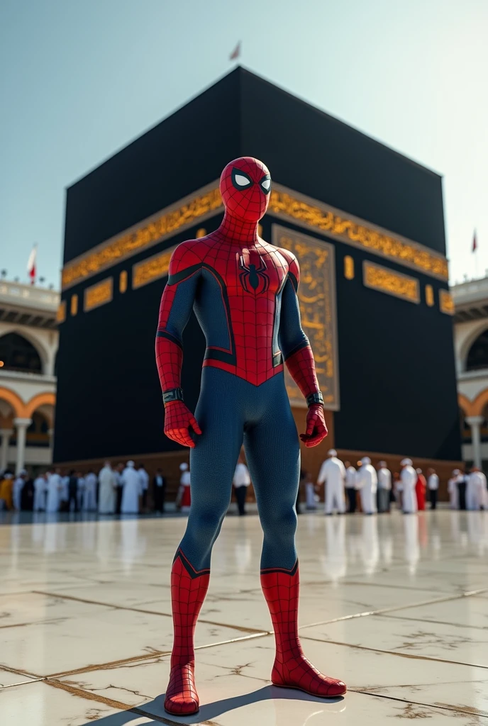 Spider-man in the Kaaba
