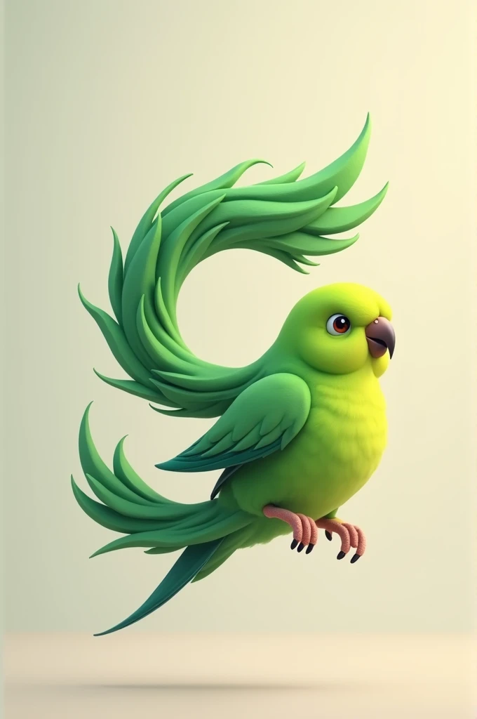 Make a parakeet in the shape of the letter G