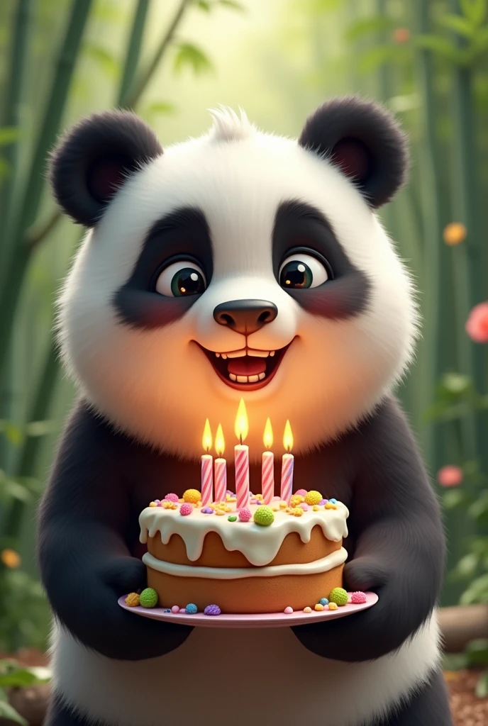 ONE PANDA HOLDING
Cake and wishing happy birthday
