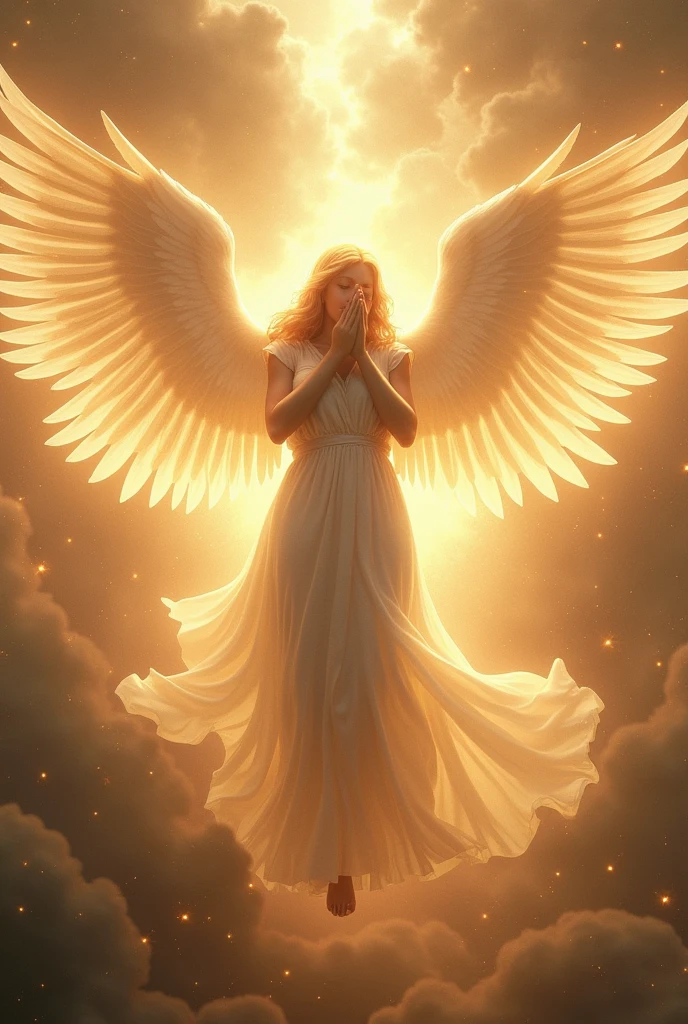 Seraphim are described as follows: "Each had six wings: with two he covered his face, with two he covered his feet, and with two he flew.".
