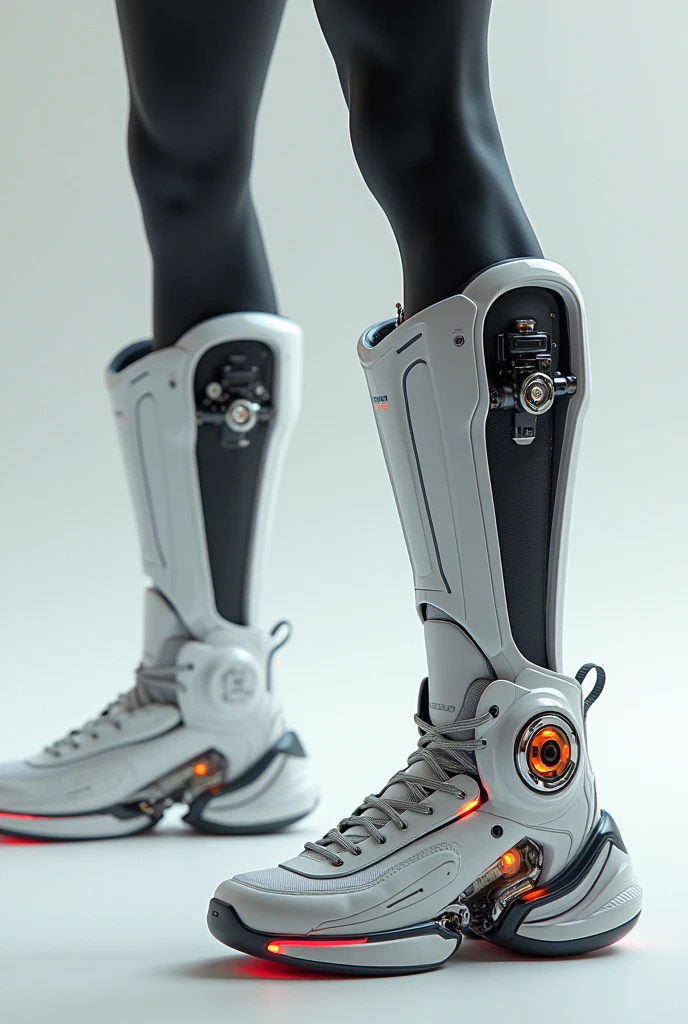 Rocket sneakers with turbines on the sole of the foot model 3D