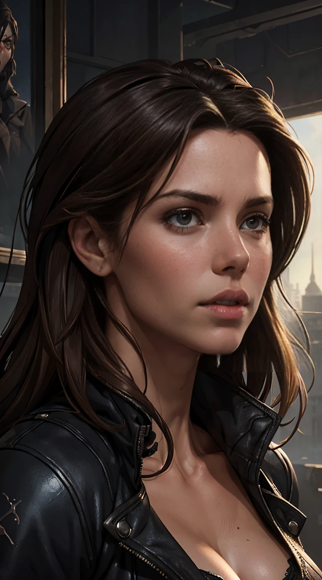 Hyperrealistic close-up photo of Kate Beckinsale, work of art, best qualityer, (photorrealistic:1.4),  Create dystopian work of arts. Depict the cityscape in the gritty style of the game&#39;s concept art. This work should evoke a feeling of abandonment and despair in a futuristic setting.., Post-apocalyptic world. Notice the intricacies of the details, the sharp focus. (((camel toe))), ((attacked by zombie men)), (((strangled, Suffocated:1.4))), ((neckleace)), ((exposed bulges)), ((large, muscular hips))