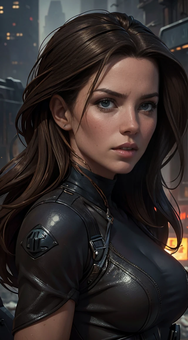 Hyperrealistic close-up photo of Kate Beckinsale, work of art, best qualityer, (photorrealistic:1.4),  Create dystopian work of arts. Depict the cityscape in the gritty style of the game&#39;s concept art. This work should evoke a feeling of abandonment and despair in a futuristic setting.., Post-apocalyptic world. Notice the intricacies of the details, the sharp focus. (((camel toe))), ((attacked by zombie men)), (((strangled, Suffocated:1.4))), ((neckleace)), ((exposed bulges)), ((large, muscular hips))