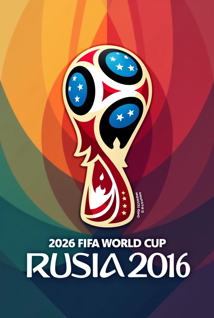 Make me a logo for the World Cup in Mexico, United States and Canada 2026
