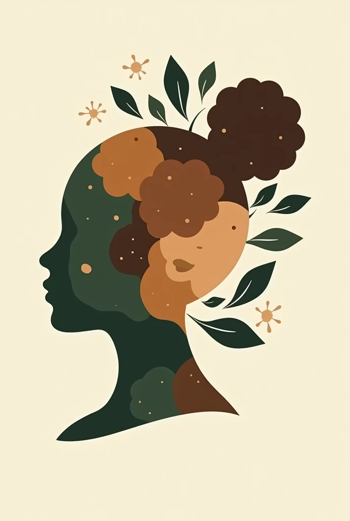 Create a logo that combines nature with skin that is for all types of people
