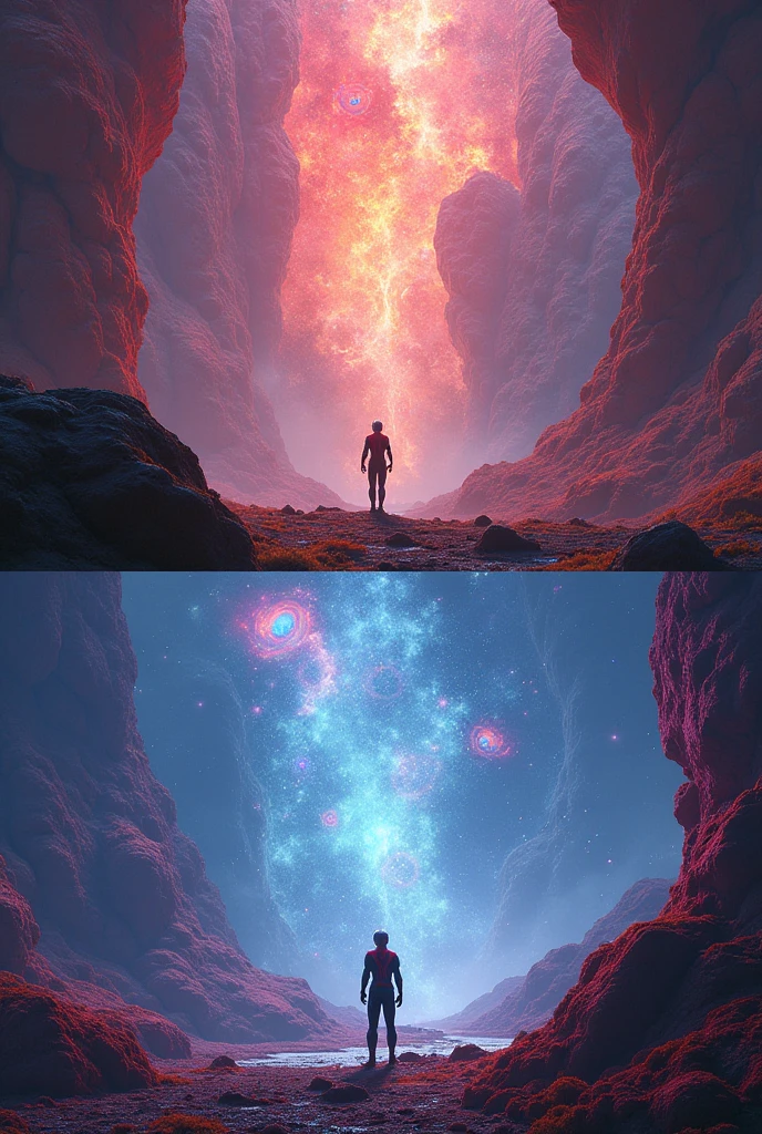 Two Images with 5 differences of Antman in the quantum world