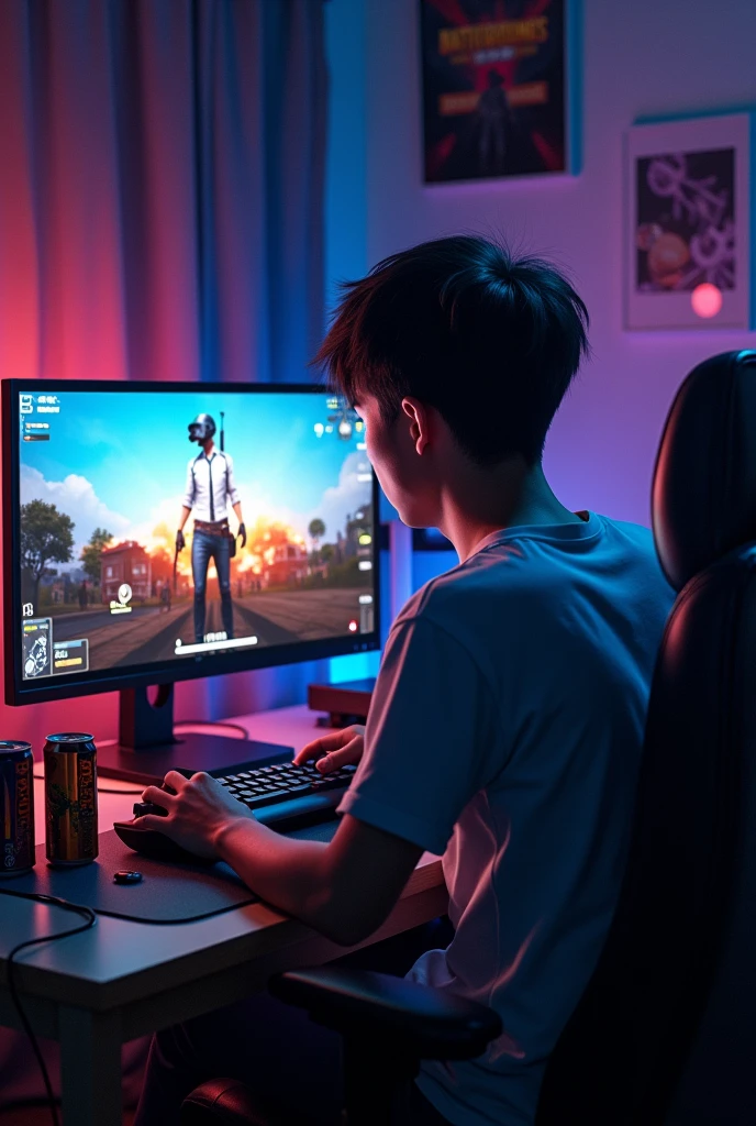 Banti playing pubg his room