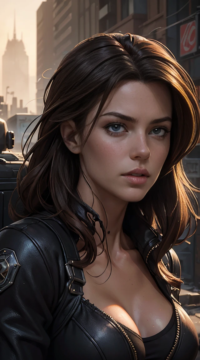 Hyperrealistic close-up photo of Kate Beckinsale, work of art, best qualityer, (photorrealistic:1.4), Create dystopian work of arts. Depict the cityscape in the gritty style of the game&#39;s concept art. This work should evoke a feeling of abandonment and despair in a futuristic setting.., Post-apocalyptic world. Notice the intricacies of the details, the sharp focus. (((camel toe))), ((attacked by zombie men)), (((strangled, Suffocated:1.4))), ((neckleace)), ((exposed bulges)), ((large, muscular hips))