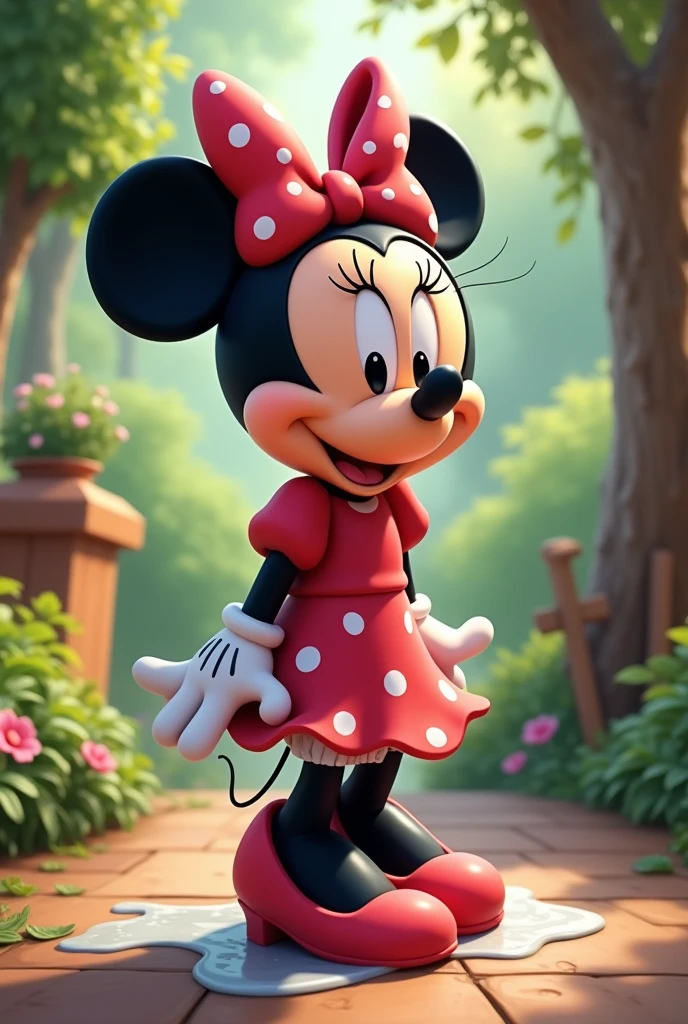 Minnie mouse peeing 