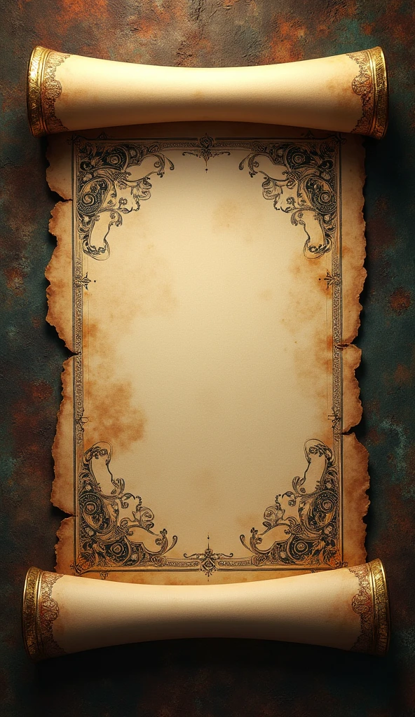 scroll with scrolls and scrolls on it, card back template, card template,