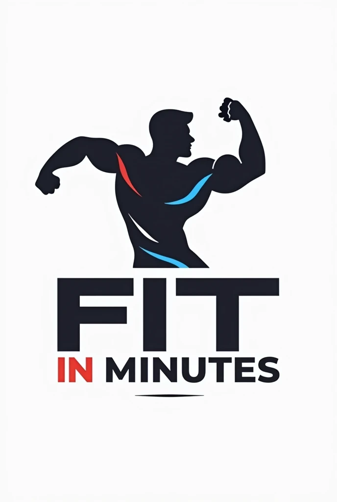 Logo for a fitness podcast called Fit in Minutes