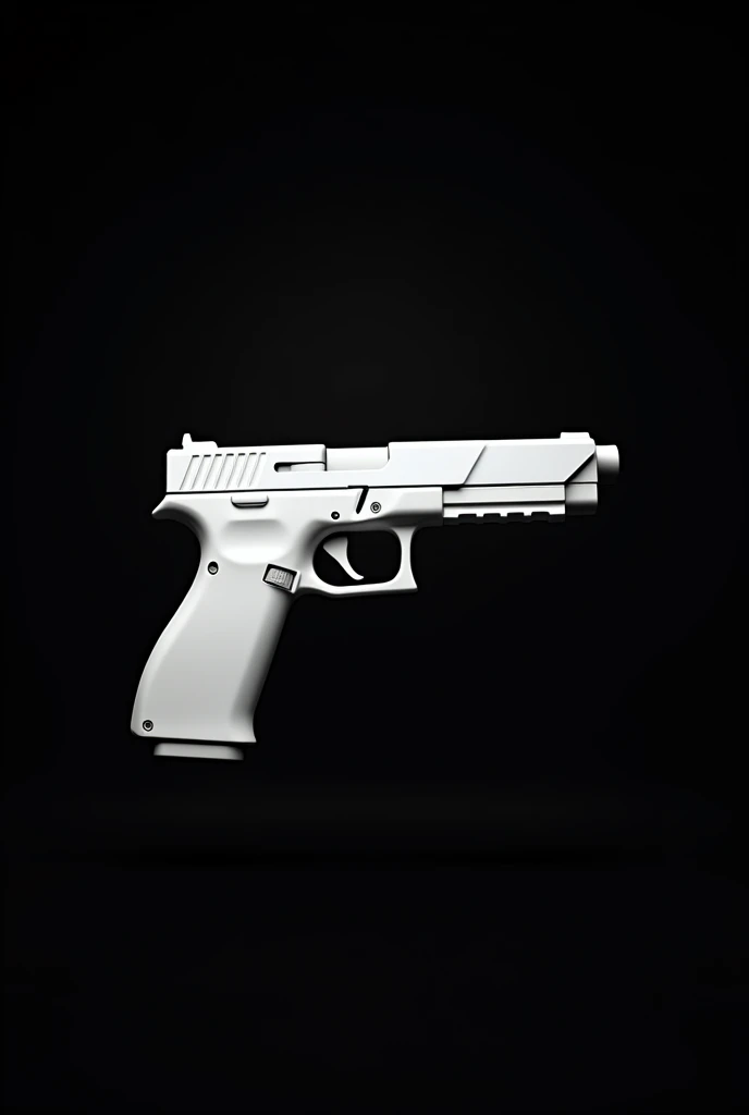 A light white gun on a black screen