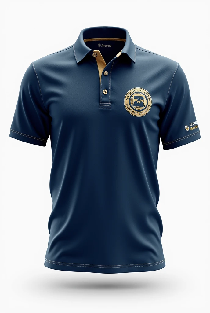 Create a t-shirt for the physics institute of the federal university of alagoas in portuguese polo shirt