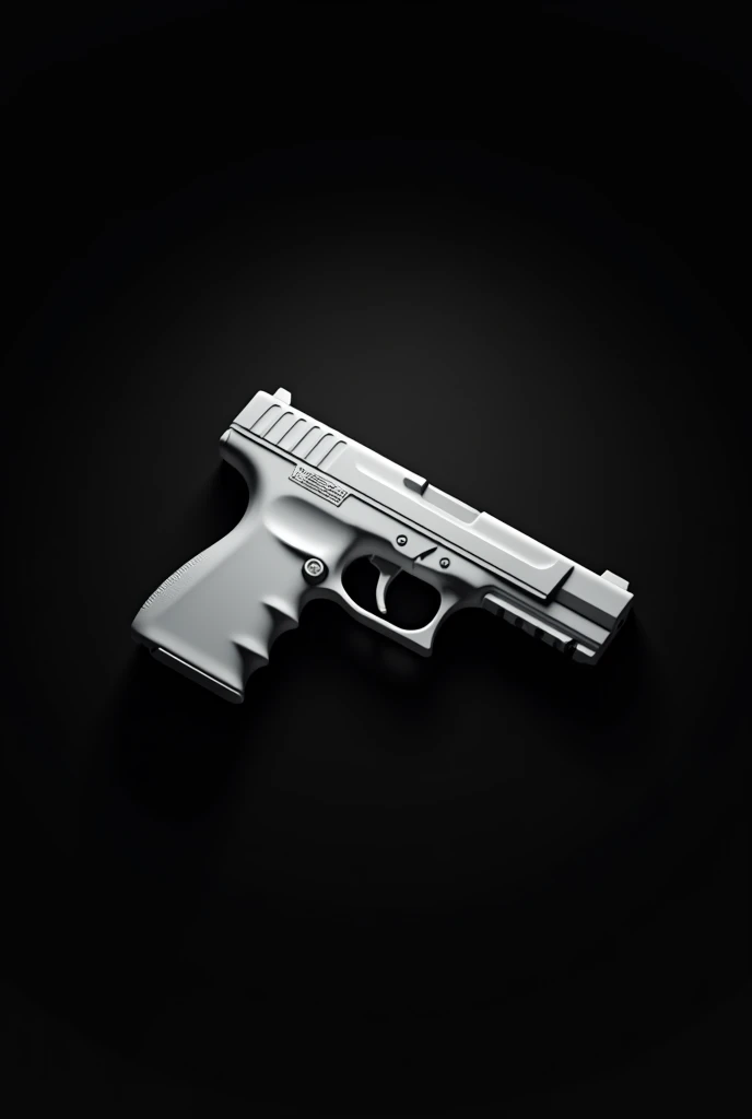 A light white gun on a black screen