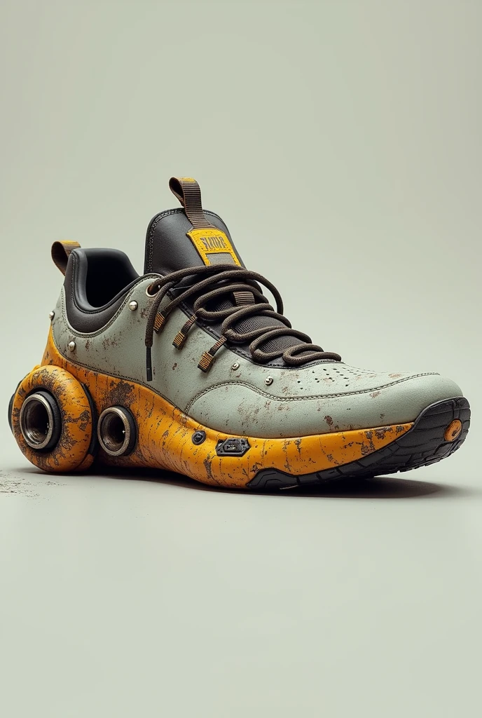 masterpiece, ToxicPunkAI, crocs, footwear focus, toxic, pollution, filth, decay, detailed, best quality, <lora:edgCrocs1:0.4> <lora:ToxicPunkAI:1>