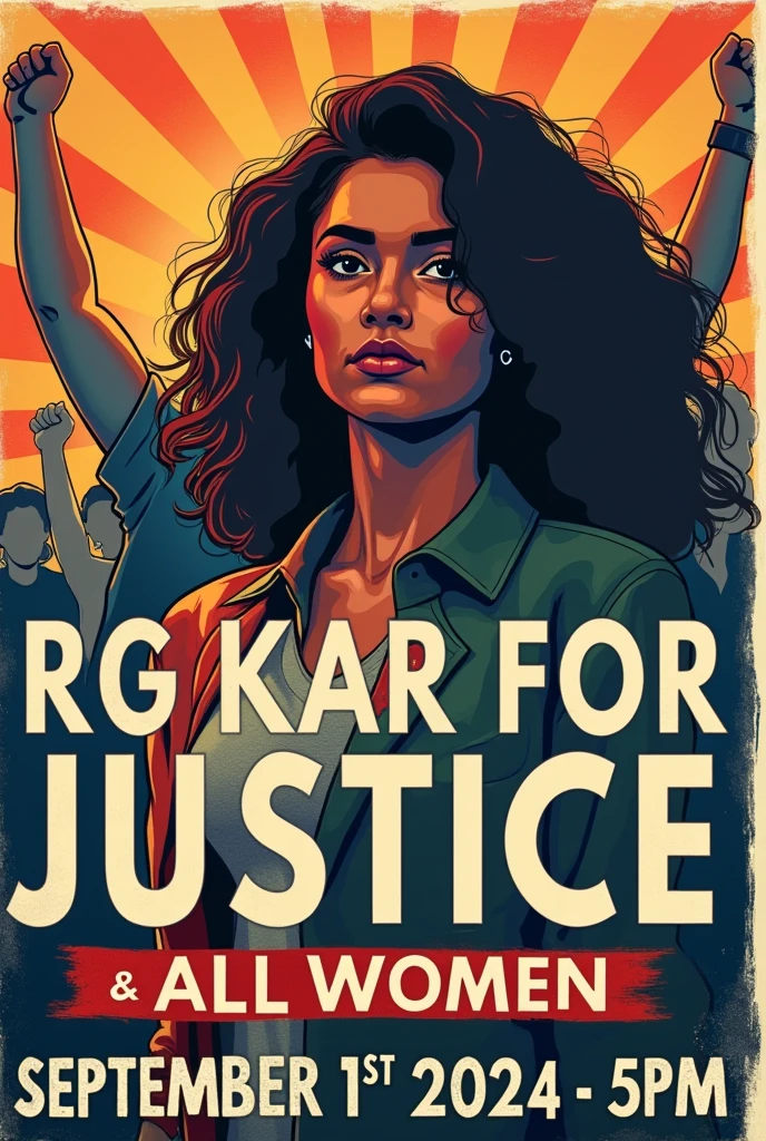 Poster wanting justice for “RG Kar & all woman” on 1st Sept 2024 at 5 pm by Ex-student of Ramlal Academy.