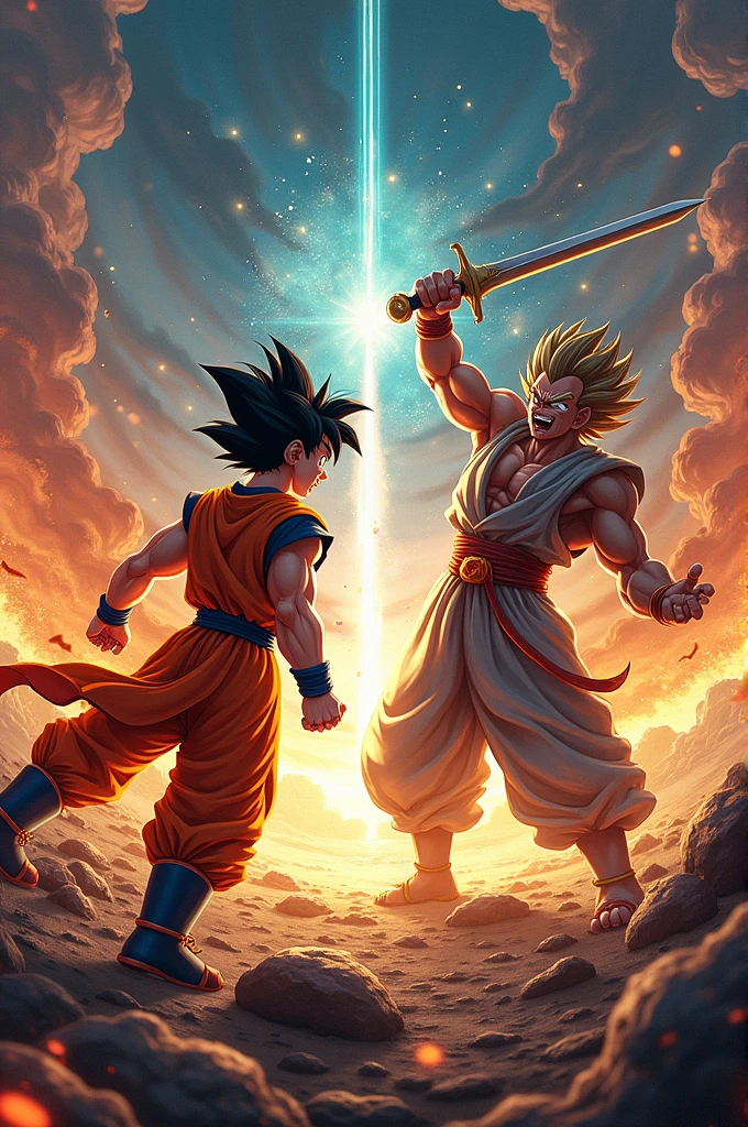 Goku and Captain Meliodas