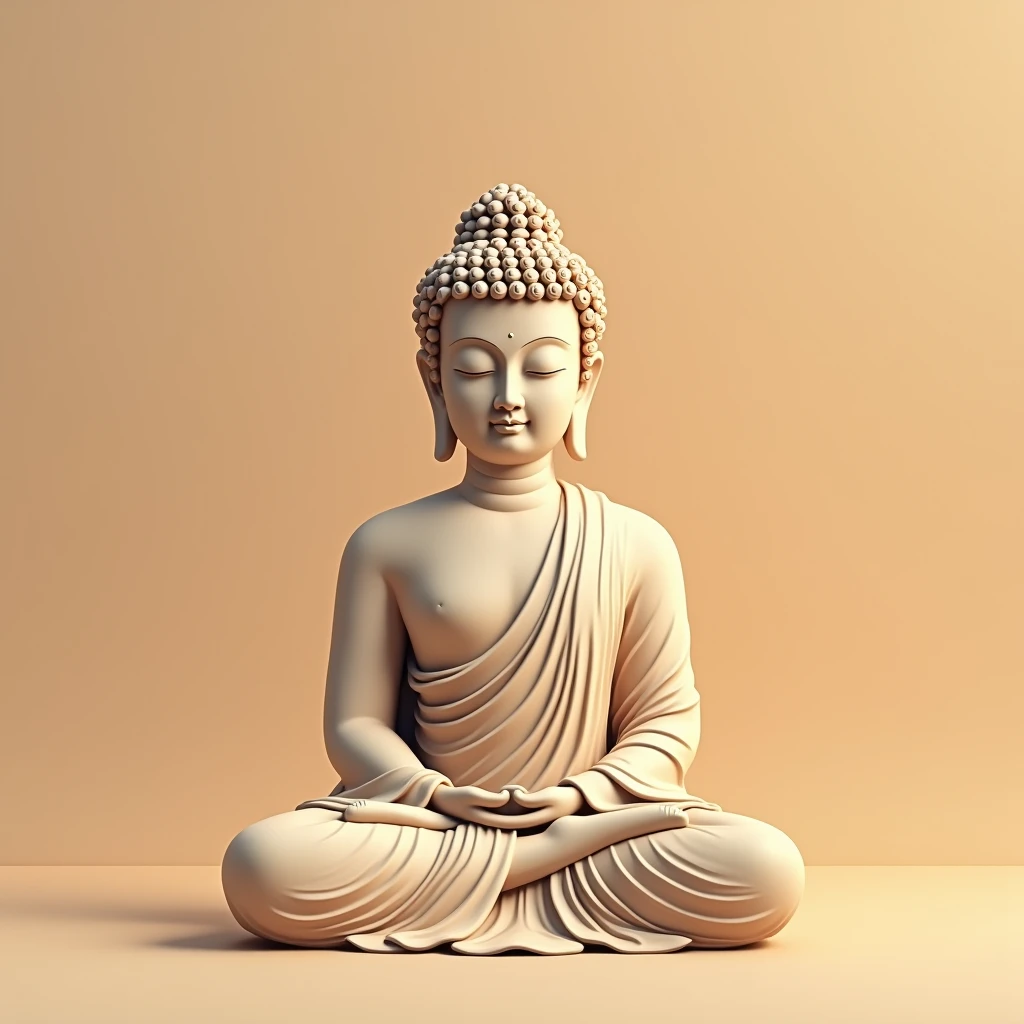 Buddha statue Art, Flat 2D Art,Simple flat color,2D,Flat 2D Art风格,Flat vector art, (best quality, masterpiece, photorealistic), very aesthetic, perfect composition, intricate details, ultra-detailed, vivid colors