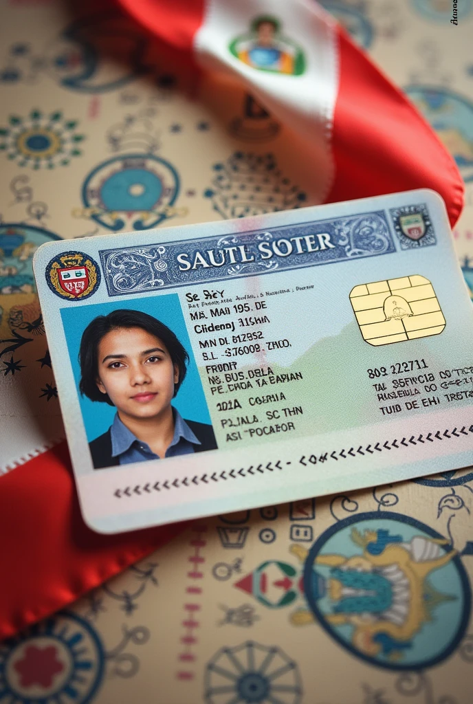 National identity document I of a person in Peru but as it is in Peru 