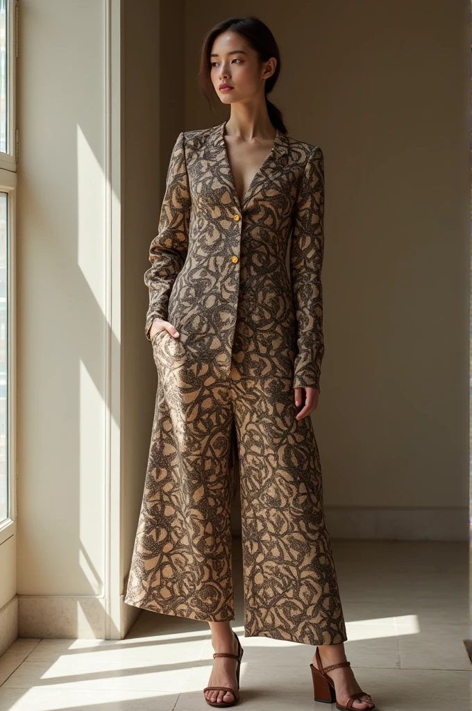Clothes with classic echo print