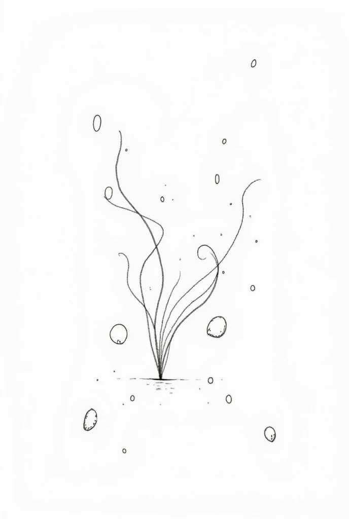 generate a picture of the end of a mermaid tail with seashells and bubbles surrounding it. make it bery simple with a white background and very dainty make it with no background and just outlines of the mermaid tail and the she’s held and bubbles make the mermaid tail slim and simole make it skinnier and just the end of the tail with no color make the tail very slim
