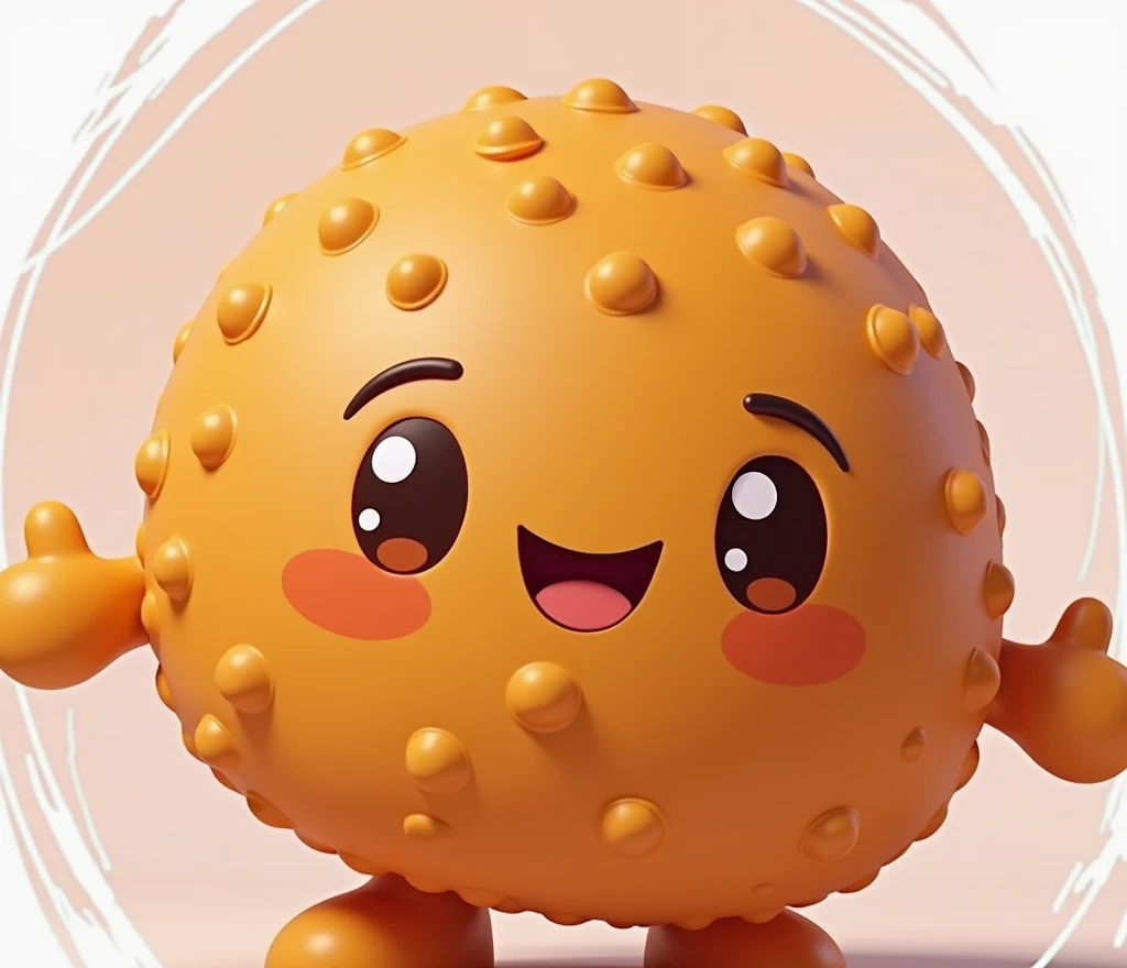Create a hyper-realistic image of a mascot shaped like a coxinha, shown from a front-facing view. The coxinha should have a smooth, golden-brown exterior with a slightly crispy texture, capturing the realistic details of a freshly fried snack. Ensure the mascot has a friendly and approachable expression, possibly with cartoonish eyes and a smile. The background must be completely white, resembling a studio setting or transparent, with no distractions or additional elements. The entire coxinha mascot should be fully visible, with no parts cut off. ((image in focus))) Use soft, flattering lighting to highlight the texture and color of the coxinha, emphasizing its appetizing appearance. The image must be ultra-realistic, crystal clear, 8K UHD, with fine details and a polished, high-quality finish. Ensure the entire image is extremely sharp and in perfect focus, with absolutely no blurriness or softness. All details should be perfectly clear and defined, with absolute focus across the entire image. Use the lens at full aperture to achieve maximum sharpness and clarity ((image in focus)))
