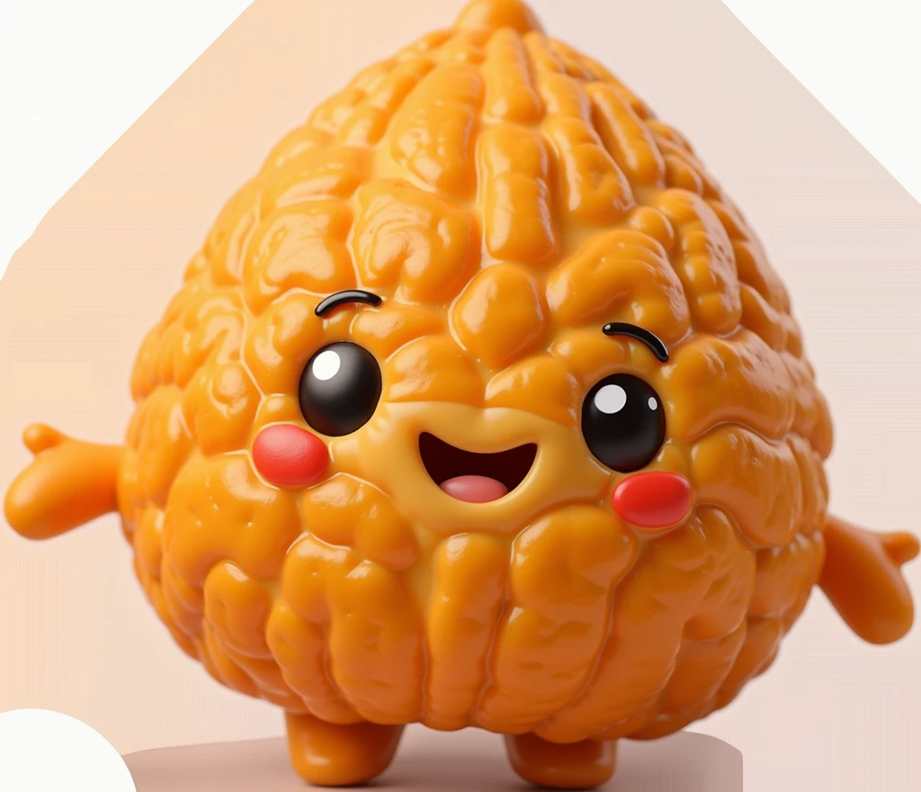 Create a hyper-realistic image of a mascot shaped like a coxinha, shown from a front-facing view. The coxinha should have a smooth, golden-brown exterior with a slightly crispy texture, capturing the realistic details of a freshly fried snack. Ensure the mascot has a friendly and approachable expression, possibly with cartoonish eyes and a smile. The background must be completely white, resembling a studio setting or transparent, with no distractions or additional elements. The entire coxinha mascot should be fully visible, with no parts cut off. ((image in focus))) Use soft, flattering lighting to highlight the texture and color of the coxinha, emphasizing its appetizing appearance. The image must be ultra-realistic, crystal clear, 8K UHD, with fine details and a polished, high-quality finish. Ensure the entire image is extremely sharp and in perfect focus, with absolutely no blurriness or softness. All details should be perfectly clear and defined, with absolute focus across the entire image. Use the lens at full aperture to achieve maximum sharpness and clarity ((image in focus)))
