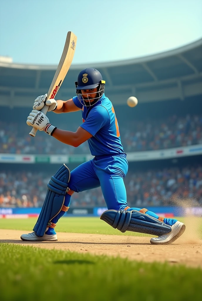 M s dhoni hit six